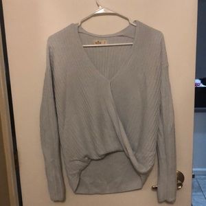 Size small baby blue Hollister crop sweater